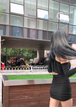 76037-76038逛街的黑色超短裙大长腿美女视频