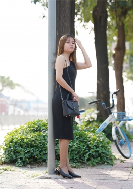 2785斜肩开CQ【818P】气质长裙肉丝足大长腿女孩套图