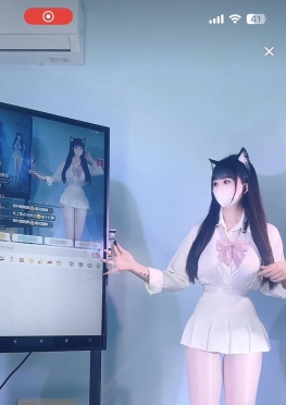 75691-75694白色超短裙百褶裙肉丝足大长腿极品美女视频